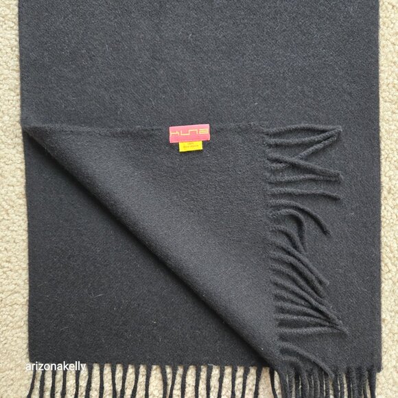 NWOT Royal Alpaca Scarf {{{{SOFT & LUX}}}} Black - Picture 2 of 13